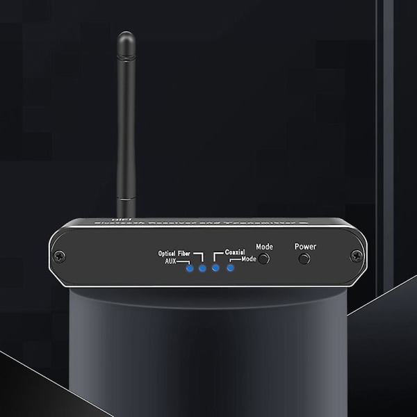Bluetooth 5.0 Sändare Mottagare Adapter Med Hd True Hifi Långdistans Bluetooth Trådlös Musik svart