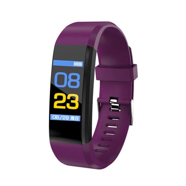 Smart Watch Band Sport Fitness Activity Tracker för barn Fit Bit iOS Android Purple