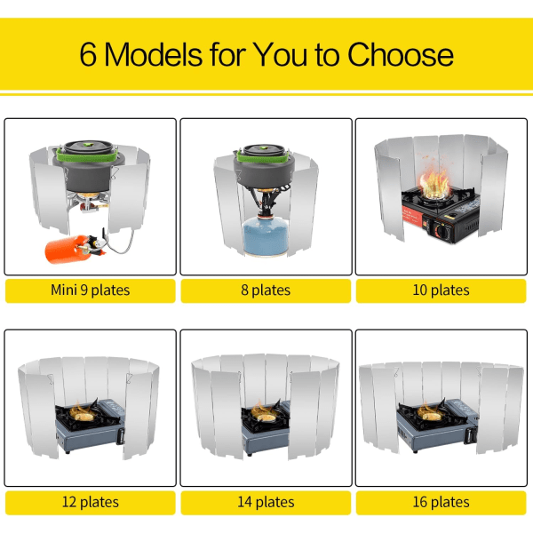 Spis Vindskydd 8/9/10/12/14/16 Plattor Aluminium Spis Vindskydd 10 Plates