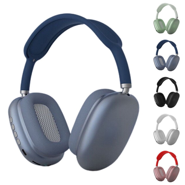 Trådlösa Bluetooth hörlurar Brusreducerande Musik Sport Headset För Air Mas Black