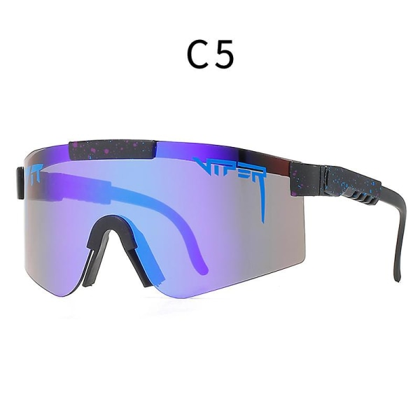 Wekity Sports Polarized Solglasögon Ram Cykelglasögon Uv400 Skyddande sportsolglasögon för män och kvinnor svart