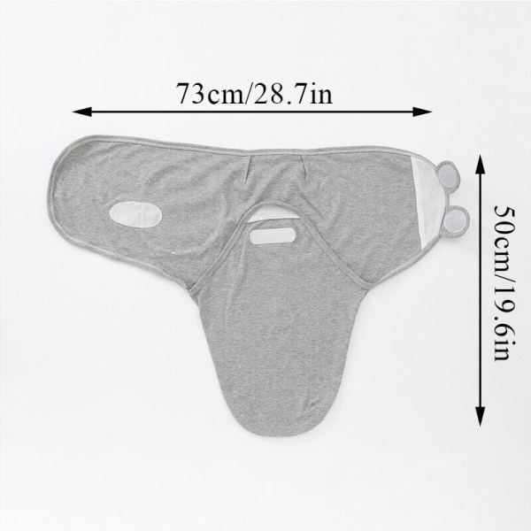 Nyfödd bebis småbarn svep filt filt sovsäck sovsäck sängkläder Gray