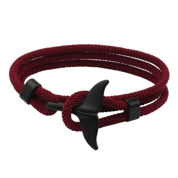 2024 New Summer Handmade Whale Tail Viking Rope Bracelet Beach S 7HH1107548-WR