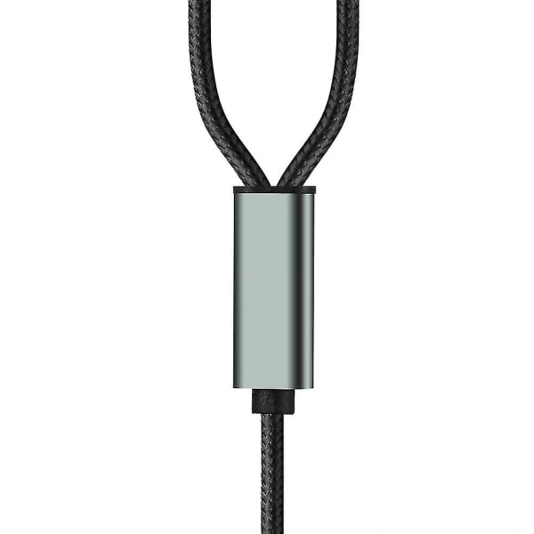 Ljudadapter Kabeltelefon till Rca Lotus Kabel Högtalare Ljudförstärkare Länk Ljudkabel för Apple Iphone Lightning svart