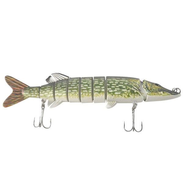 20cm 40g Livsliknande Flerledat 8-segments Gäddmuskie Fiske L