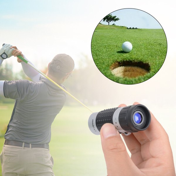 Mini Pocket-Scope Meter Finder Avståndsmätare Avståndsmätare Golf Monocular svart