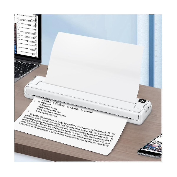 Uppgraderade bärbara skrivare trådlös A4 thermal skrivare Bläckfri P