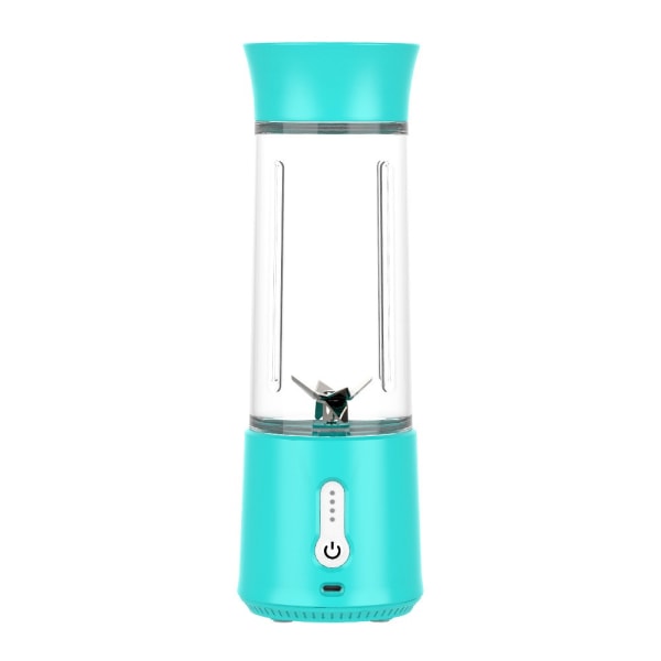 Elektrisk Juicepress Bärbar Blender Smoothie Mini Juicer Fruktmaskin 500ml Sky Blue