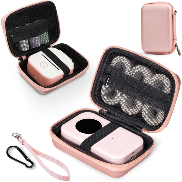 Pink Label Maker Case - Kompatibel med Phomemo D30 Q31 D110 D1 Pink