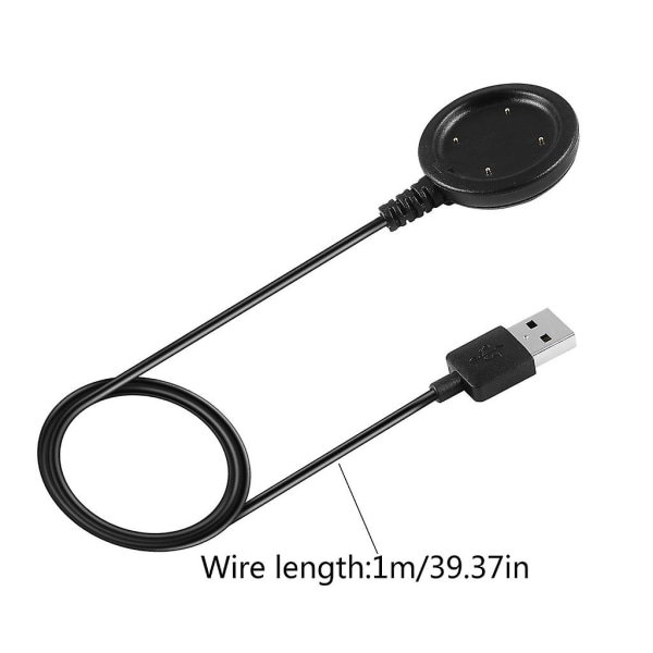 Magnetisk USB laddarkabel för Polar Vantage V/v2/för M/m2 Laddningsdocka QQQ svart