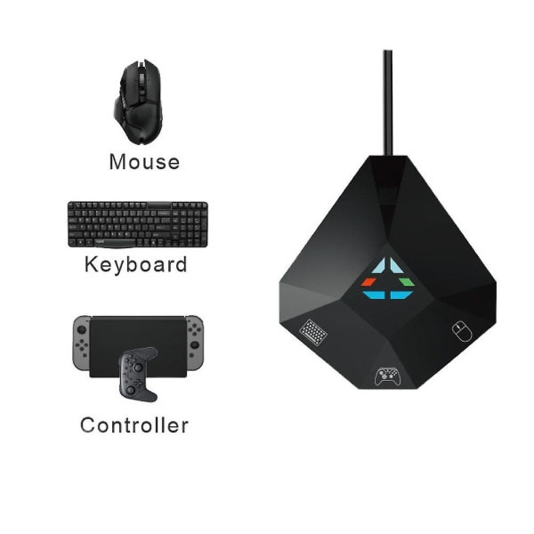 Xbox One tangentbord och musadapter för Ps4 Ps3 Xbox 360 Usb-anslutning Nintendo Switch Lite mus och tangentbord Converte svart