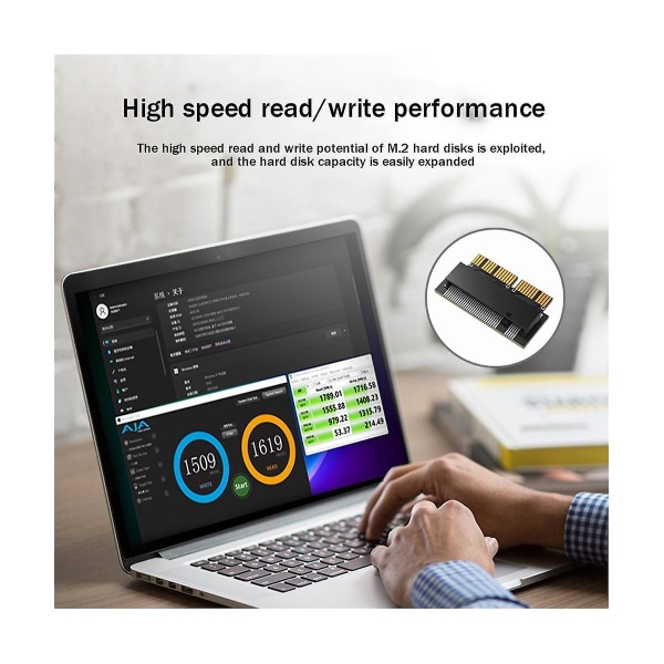 M.2 Nvme till Ahci-adapterkort M.2 Nvme-kort för hårddiskadapter