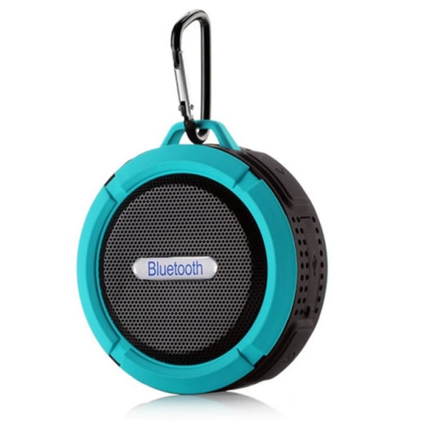 Vattentät trådlös Mini Bluetooth högtalare utomhus uppladdningsbar liten bärbar Blue