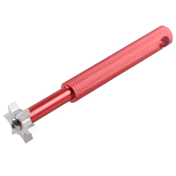 Groove Sharpener Tool Groove Sharpening Re-Grooving Cleaning Tool Accessories Quickly Grind Clean Grooves red