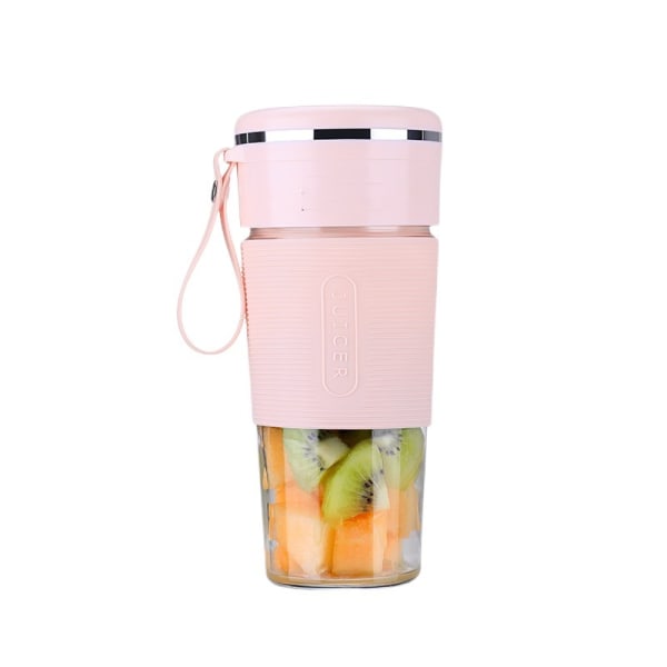 Elektrisk Juicepress Bärbar Blender Smoothie Mini Juicer Frukt Matmaskin Pink