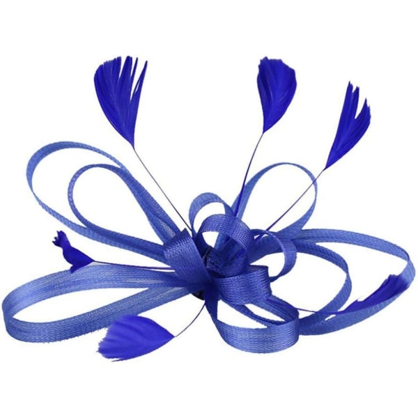 Fascinator hårklämma dam Fascinators blomma cocktail huvudbonad Blue