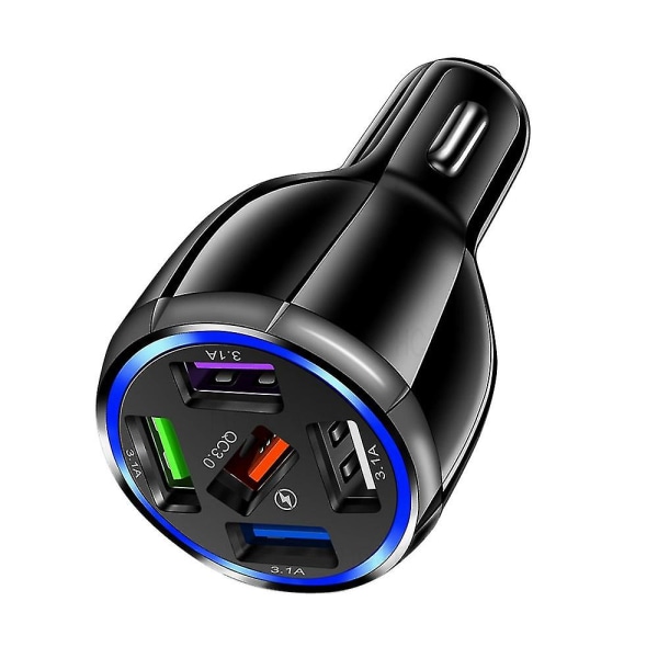 5 Ports USB Billaddare Quick Charge 3.0 Snabb Bil Lättare Bil Ch