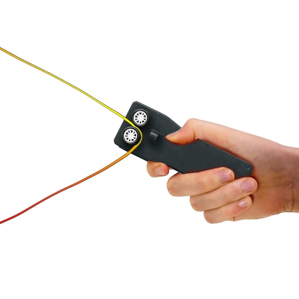 Handhållen Zip String Rope Launcher Thruster Loop Lasso String Shooter Toy svart