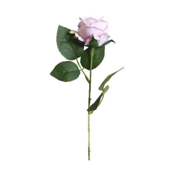 5st enkel lång stjälk falska rosor silke blommor blommande brud konstgjorda Pink