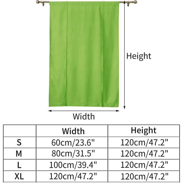 Set med 1 kort massiv mörkläggningsgardin att knyta Enfärgad Roman C