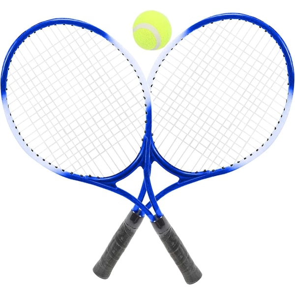 Set med 2 tennisracketar med 1 tennisboll och bärväska, idealisk