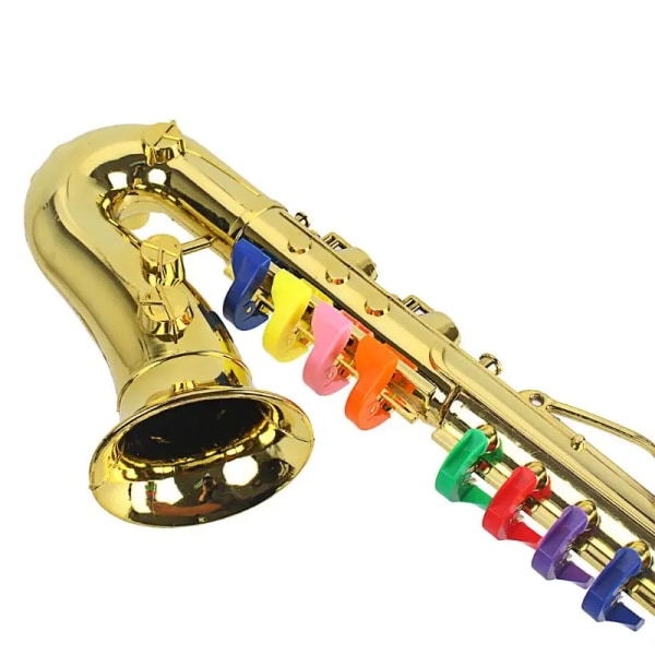 Musikinstrument inkluderar Toy Saxophone Trumpet Toy Klarinett E Gold