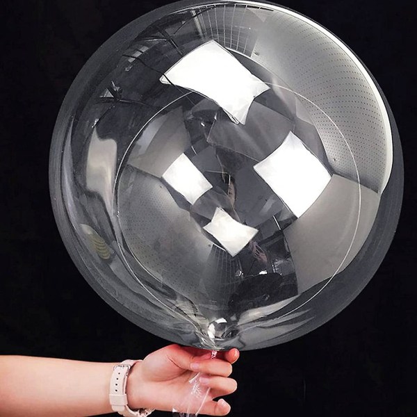 40 st Ballonger Transparent Bubble Ballong Party Ballonger Rengör