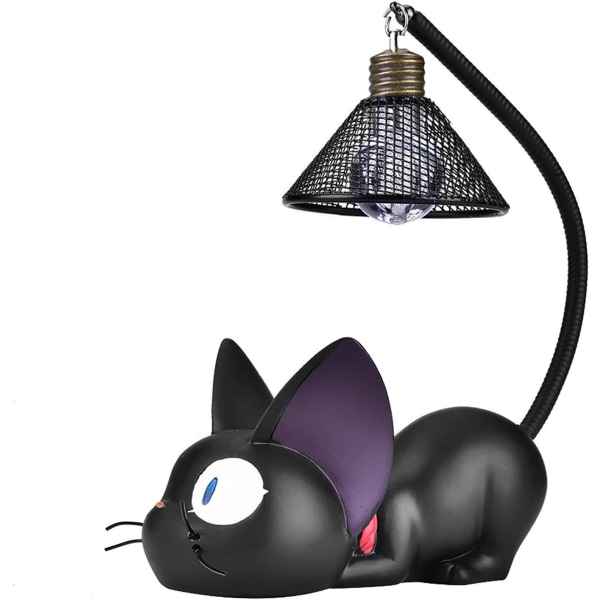 Nattlampa för barn Söt katt Sänglampa Barnkammare Lampa Heminredning Present Djur LED-leksaker svart