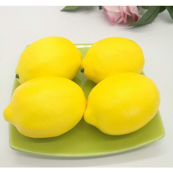 Citron Dekor Falsk Frukt 12 st 37 tum x 26 tum Falsk Citron för K