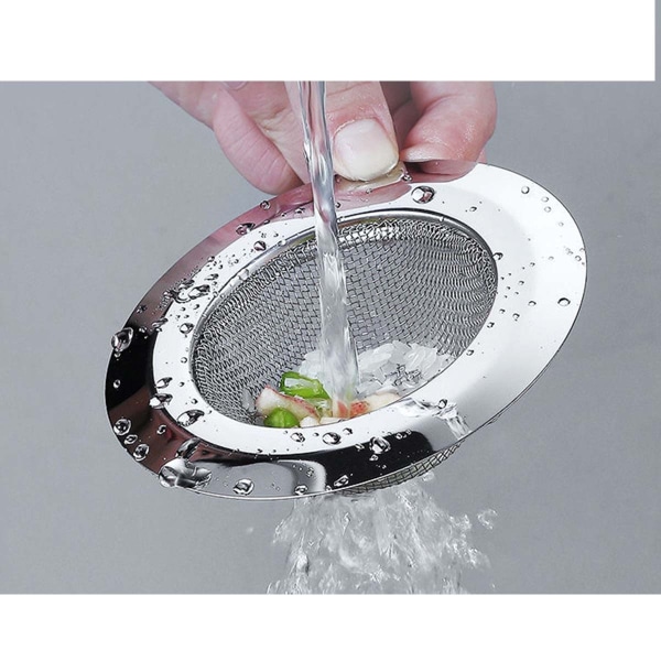 Handfatsil för duschpropp Hål Hårfångare Passar badkar eller diskbänk plugghål Mesh Handfat Avloppsfilter 1