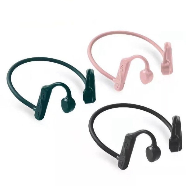 Benledning Bluetooth hörlurar Trådlösa headset Sporthörlurar Vattentäta Green