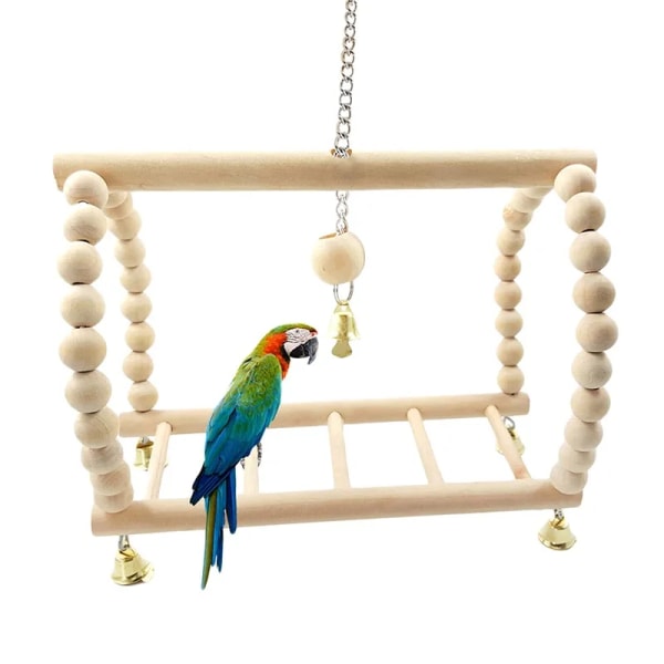 Hängbro för papegojaleksak