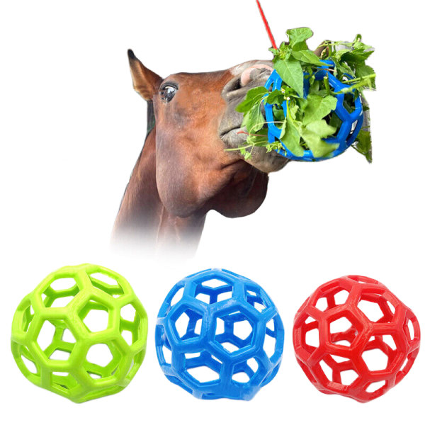 Hästhäst- och ponnygodisboll Gethö Hängande matningsleksak fårmatare Green