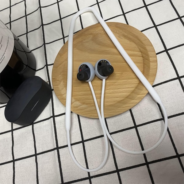 F1 Anti-Lost hörlursrep för Sony WF-1000xm4 trådlösa hörlurar halsrem White