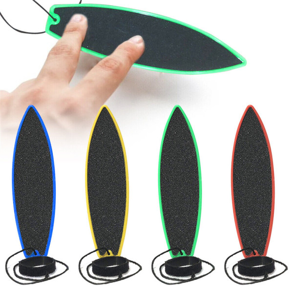 2X Finger Surfboard Rad Looking Fingerboard Toy Surf The Wind Minibrädor för barn svart