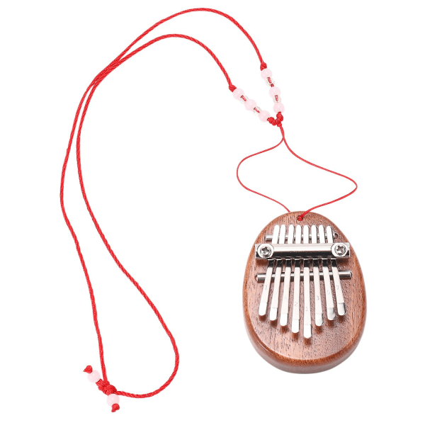 Mini Kalimba 8 tangenter tummepiano bra ljud finger tangentbord Musi