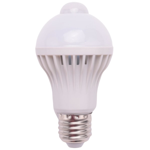 E27 Led Lampa Ljus Rörelsesensor Ljus Led Pir Rörelsesensor Lampa Globe Bulb Ljus Lampa 5w vit