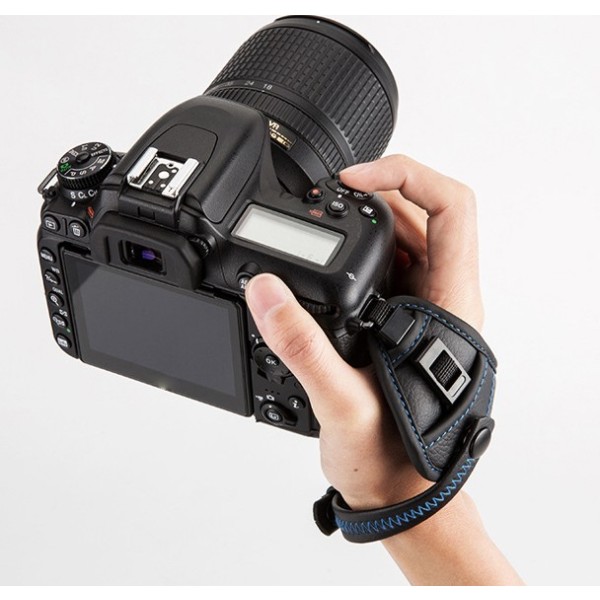SLR kamera handledsrem mikrofiber läder snabb kamera handledsrem 5D3 5D4 D850 säkerhetsreplås 2
