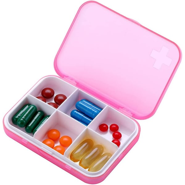 Pill Organizer-bärbar pillerlåda Liten pillerbehållare, kan vara oss