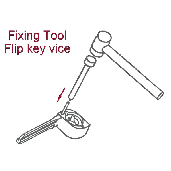 Verktyg för nyckelfixering med fyra stift Flip-nyckel för Flip-nyckelstift Remo