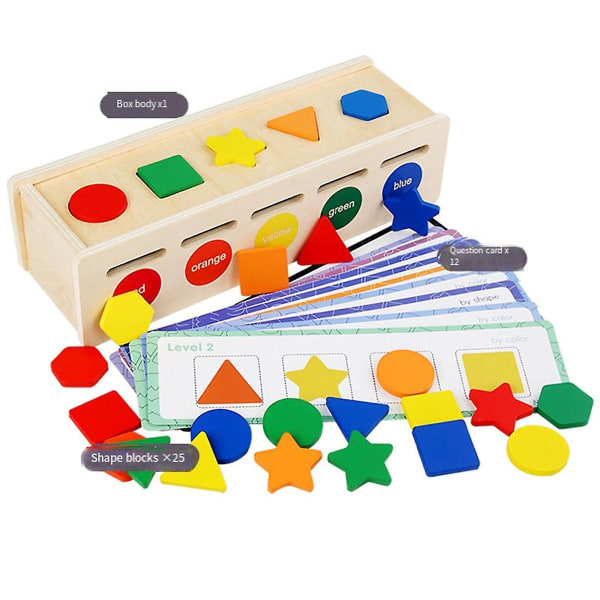 Leksaker Colorshape Sortering Lärande Matchande låda för baby
