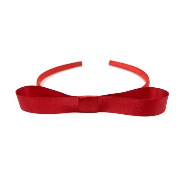 Matilda Style Pannband Red Bow Hårband Alice Band World Book Day Red