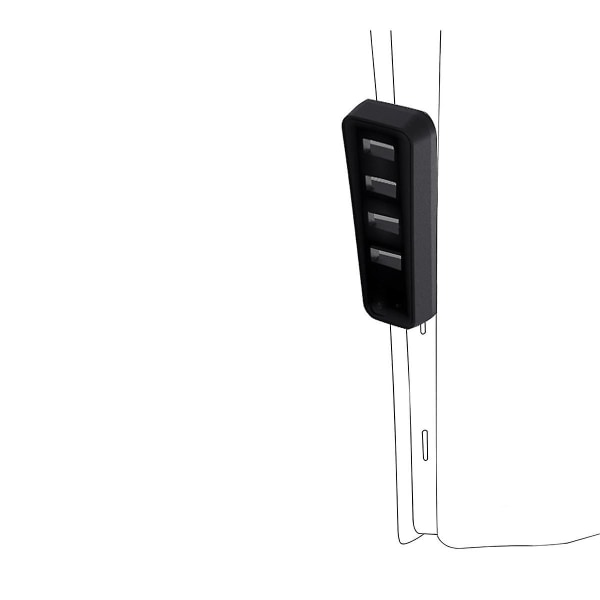 Usb-splitter för Slim-konsol 4-portars USB 2.0-hub höghastighetsöverföring