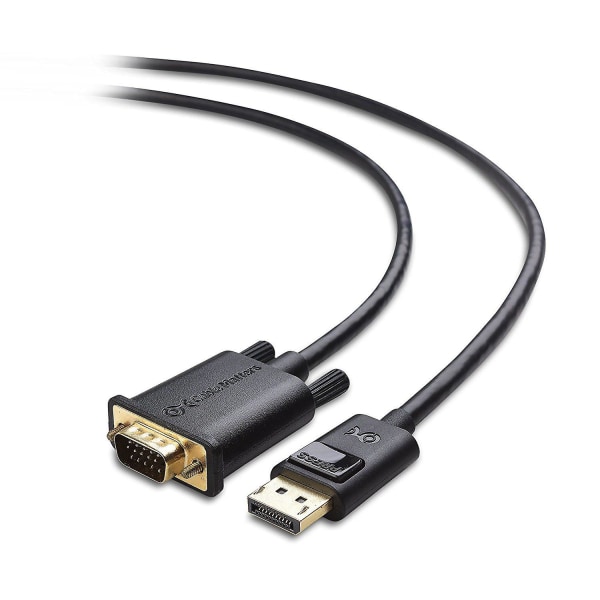 Displayport till VGA-kabel (dp till VGA-kabel) 6 fot svart