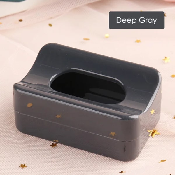 1 st Nail Recycling Powder Box Sequin Glitter Powder Rhinestone deep gray