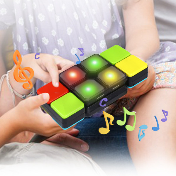 Musik Magic Cube Toys Cube Finger Toy Elektronisk musik Cube Speed ​​Cube Novelty Pusselspel flerfärgad
