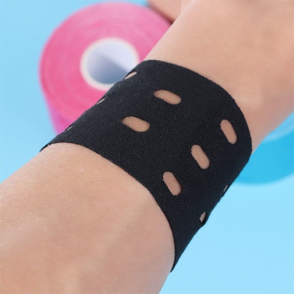 Muscle Protection Tape Muskeltejp Muskeltejp Kinesiologi Muscle Tape 5M Black