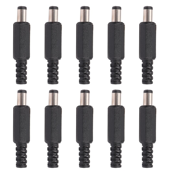 10 st 5,5x2,1 mm hane löd DC fatkontakt jack rak Con