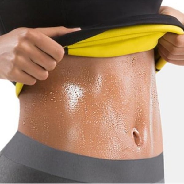 Herr Neopren Bastuväst Sweat Shirt Fat Body Shaper GYM Training Top Väst S