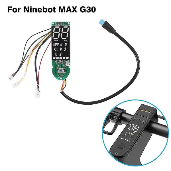För Ninebot G30 Max elektrisk skoter Hd Clear Digital Display Dashboard Kretskort svart
